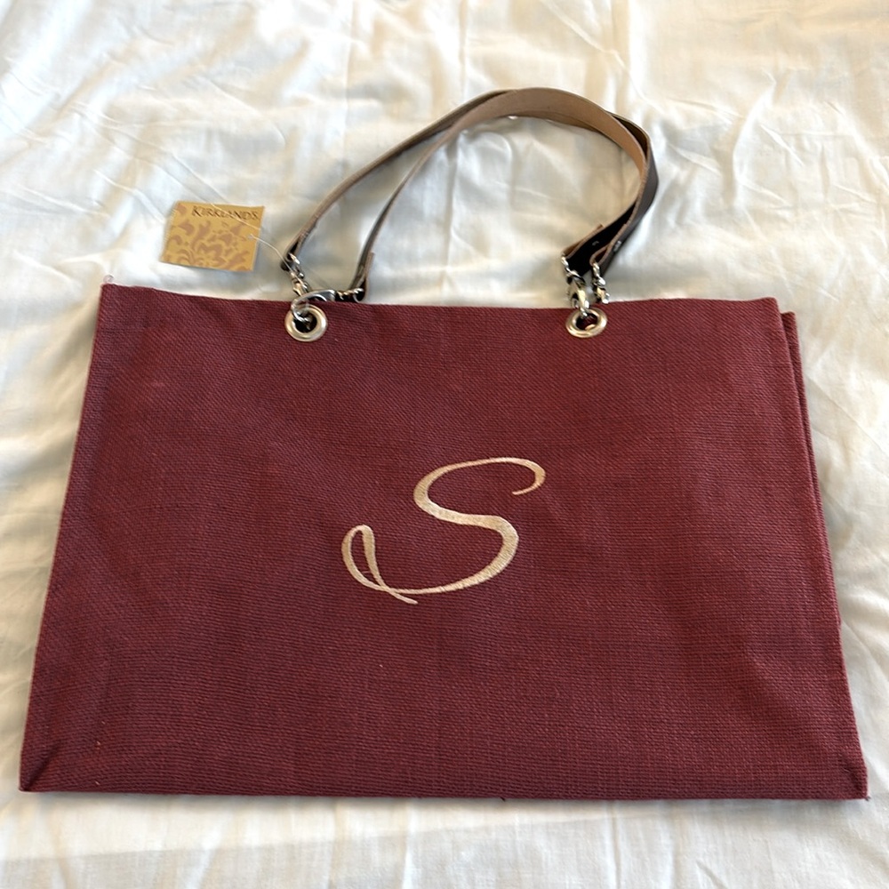 Structured monogram “S” zippered tote bag - Picture 10 of 10